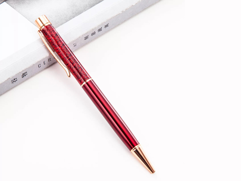 caneta com glitter - vermelha 2