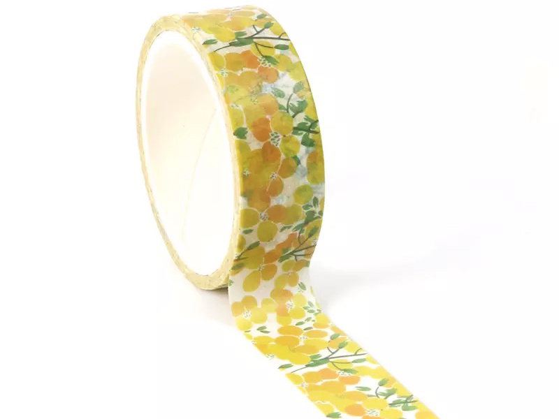 Washi tape - flower yellow 2
