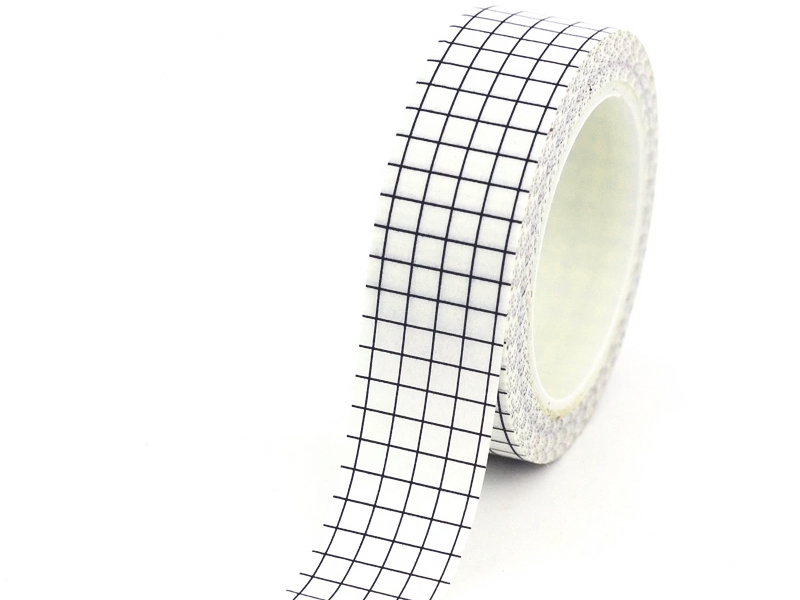 Washi tape - grid white 1