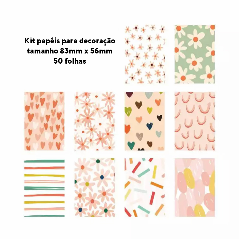 Kit papel decorativos - sweet 2